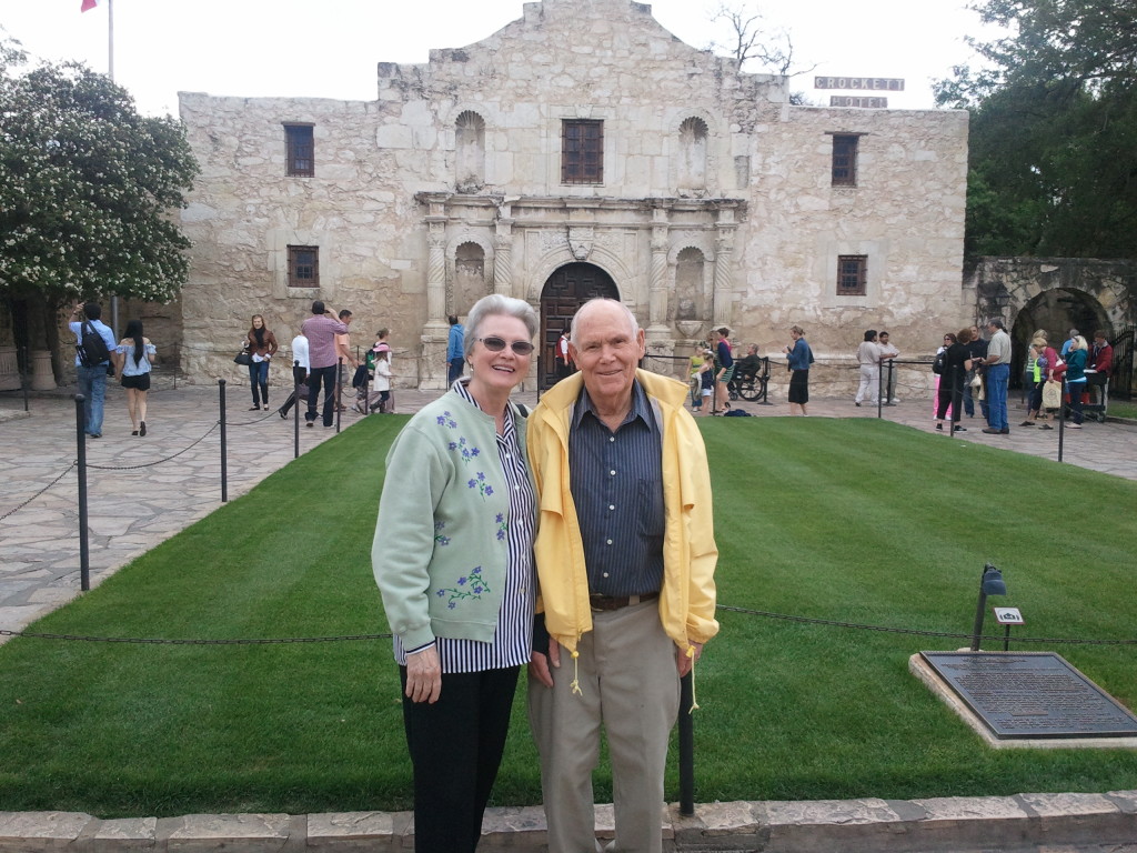 Mom and Dad at the Alamo.
